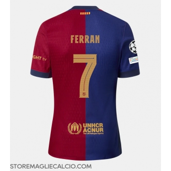 Barcelona Ferran Torres #7 Maglia Gara Casa Repliche 2024-25